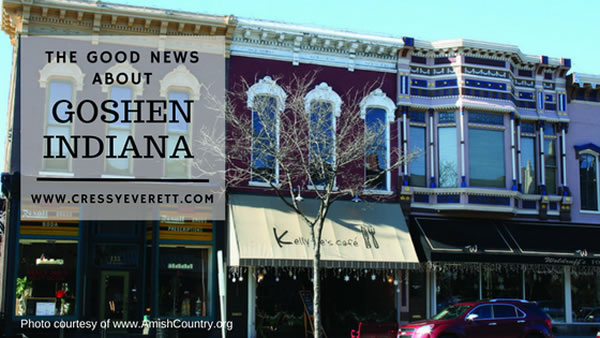Downtown Goshen - Photo credit: Amishcountry.Org